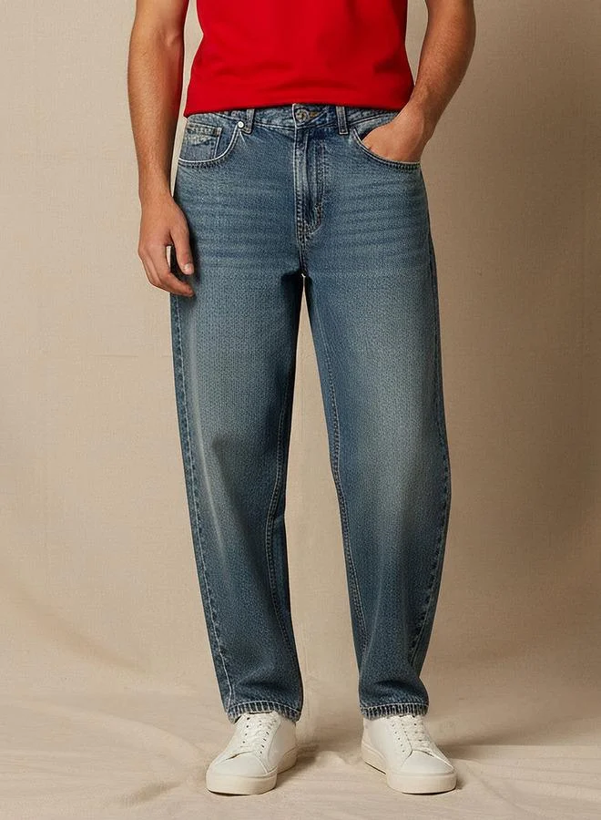 Lee Cooper Lee Cooper Men Baggy Fit Mid-Rise Jeans